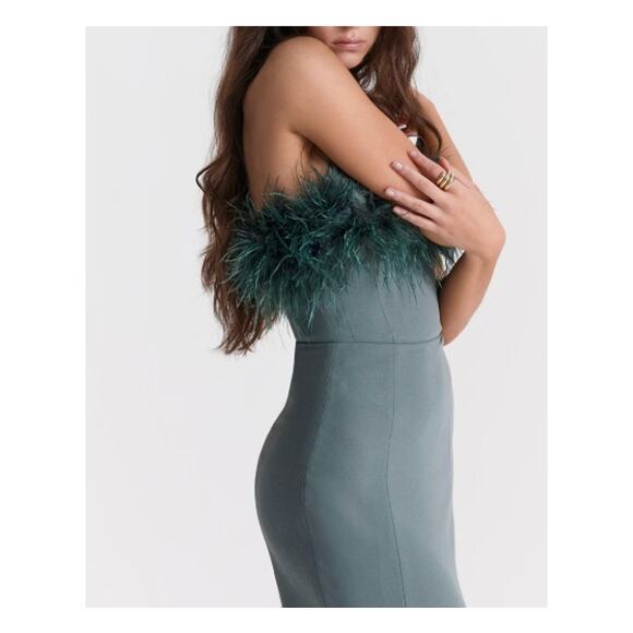 House of CB Juliene Eucalyptus Maxi Dres Size XS Extra Small - Picture 6 of 9